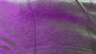 Solo guy in tight underwear POV hands free cumshot big dick