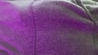 Solo guy in tight underwear POV hands free cumshot big dick