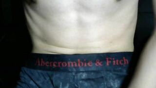 College student jerking off wearing my cum-stained underwear