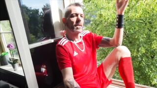 Big cock European lad sells his nasty used underwear to desperate buys with cum stains