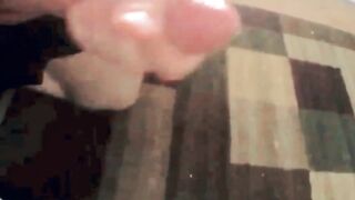 Big black daddy’s monster cock dripping in tight boxer briefs gagging solo cumshot