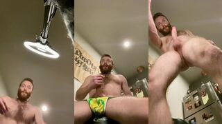 Ginger stud gets choked by thick cumshot online