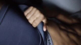 Latin hunk jacked off on her panties covered in thick cum