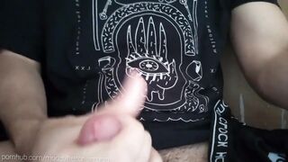 Destruction of my Gaping Underwear Jerking to Latino Big Cock Cumshot