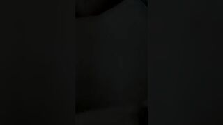 Cuming on my ass while shaved cock jerks in net pants