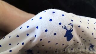 Boxer briefs ruined by hot cumshot bulge