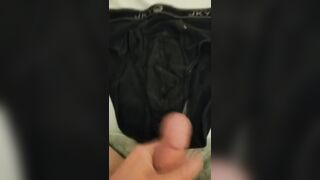 Solo Slaved Huge Cum Drips Soaked Briefs POV
