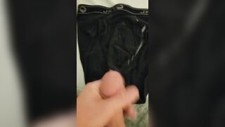 Solo Slaved Huge Cum Drips Soaked Briefs POV