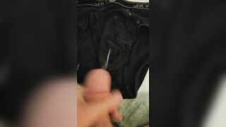 Solo Slaved Huge Cum Drips Soaked Briefs POV
