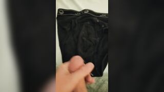 Solo Slaved Huge Cum Drips Soaked Briefs POV
