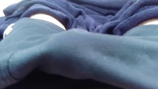 My favorite shorts ruined by cum in pants while masturbating