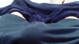 My favorite shorts ruined by cum in pants while masturbating