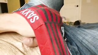 Verbal Stepdad destroys stepson with uncut big dick to gushing cumshot
