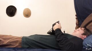 Stud Jerks Off 2 Porn In Jockstrap cum swallow bare hairy chest popper
