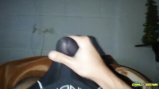 Cum fills my black undies thick and hot messy mess