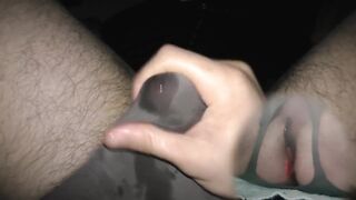 Super Orgasm with Aneros Helix Syn explodes cum in underwear