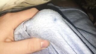 Boxers Ruined Cumshot Soaks Through Before Bed