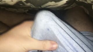 Boxers Ruined Cumshot Soaks Through Before Bed
