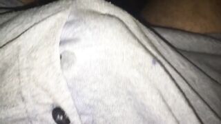 Boxers Ruined Cumshot Soaks Through Before Bed
