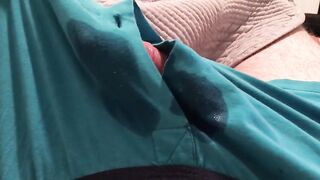 Premature Cum Shot Stains Boxers in Messy Gay Solo Session