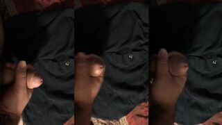 Big bulging boxers ruined my gym session thick messy cumshot