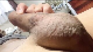 Gay Pinay stepsister's gigantic ass drools while masturbating raw