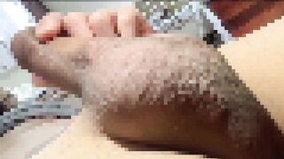 Gay Pinay stepsister's gigantic ass drools while masturbating raw
