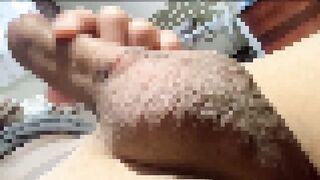 Gay Pinay stepsister's gigantic ass drools while masturbating raw
