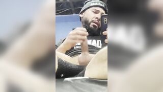 My big cock throbs in my snug beanie while jacking slow