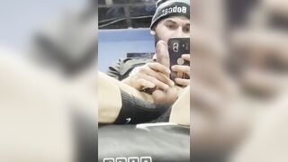 My big cock throbs in my snug beanie while jacking slow