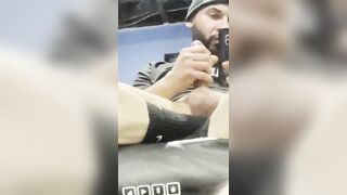 My big cock throbs in my snug beanie while jacking slow