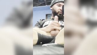 My big cock throbs in my snug beanie while jacking slow