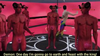 Bitch boy news reporter destroyed by demons