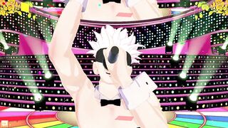 Gojo's bunny suit dance ruined my hole raw gay anime filth