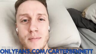 Straight boy busted with huge white cock hole play and cum