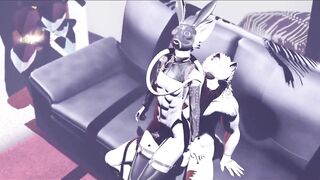 The Zphynx destroyed by K9 & Feline in sleek VRChat furry hentai