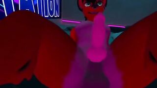 Lex gets plowed raw in VR furry femboy dildo fun