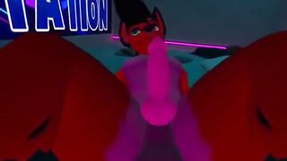 Lex gets plowed raw in VR furry femboy dildo fun