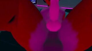 Lex gets plowed raw in VR furry femboy dildo fun