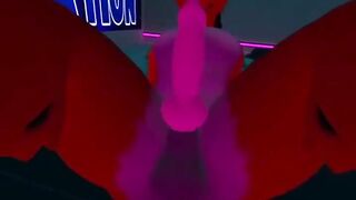 Lex gets plowed raw in VR furry femboy dildo fun