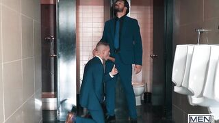 Samuel Hodecker Gets Destroyed By Apolo Adrii’s Monster Cock in Public Bathroom