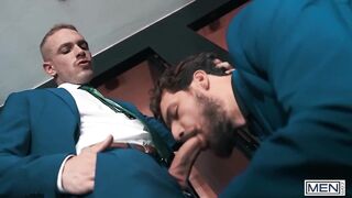 Samuel Hodecker Gets Destroyed By Apolo Adrii’s Monster Cock in Public Bathroom