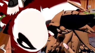 Besuru eats out Wikerbeast then gets fucked breathless rough riding big gay furry ass