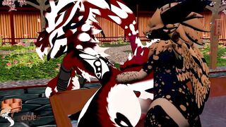 Besuru eats out Wikerbeast then gets fucked breathless rough riding big gay furry ass