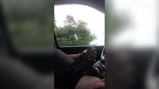 Big hairy bear stuffed in gay truck parked at lake gets solo tease