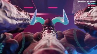 Behemoth gloryhole hyper growth gay furry animation destroyed big cock cumshot