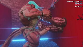 Behemoth gloryhole hyper growth gay furry animation destroyed big cock cumshot