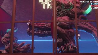 Behemoth gloryhole hyper growth gay furry animation destroyed big cock cumshot