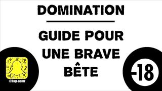 French Domination Guide Chokes Slutty Men With ASMR Dirty Talk