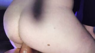 Deep anal dildo ride on a thick juicy ass